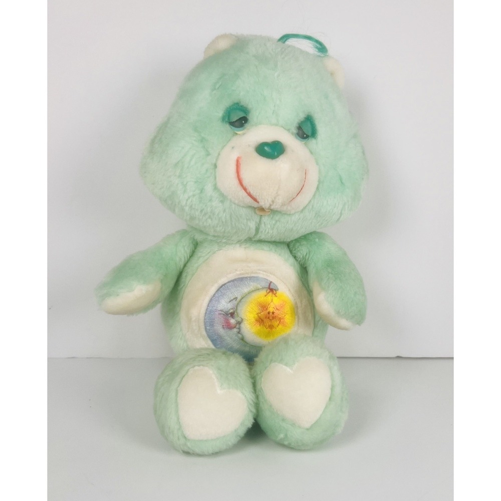 Authentic Original Bed Time Bear Vintage Care Bear Plush Stuffed Doll Toy
